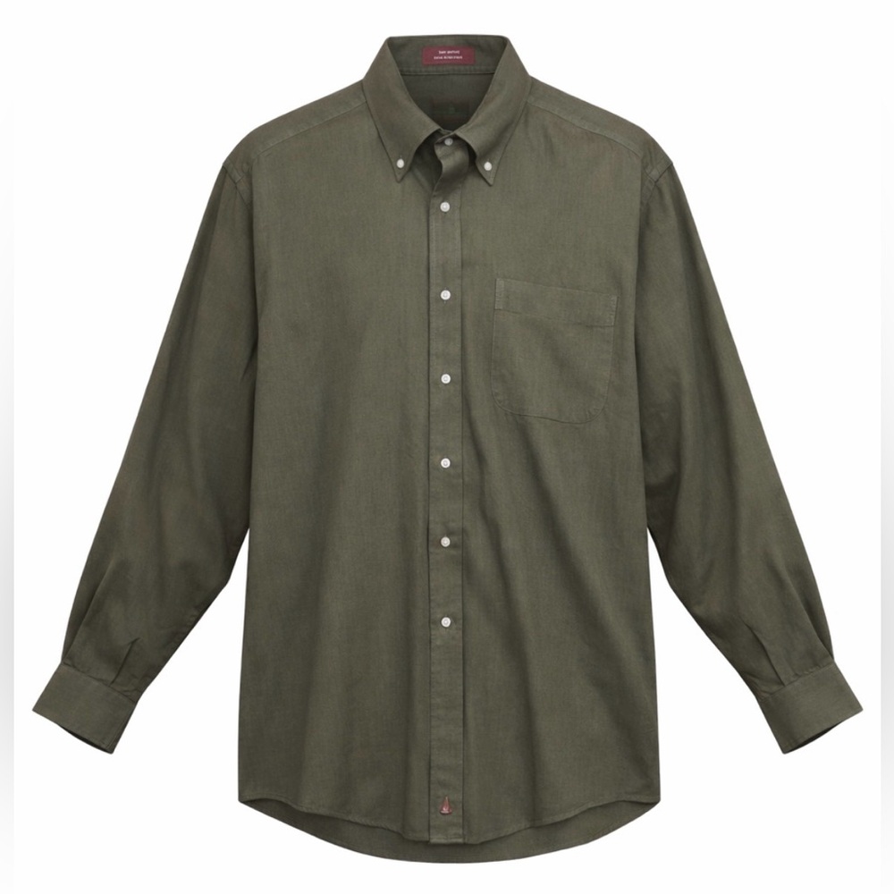 Nordstrom Dark Green Dress Shirt 16-34 (L) EUC